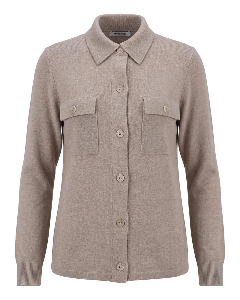 Peter Hahn Strickhemd  beige Beige