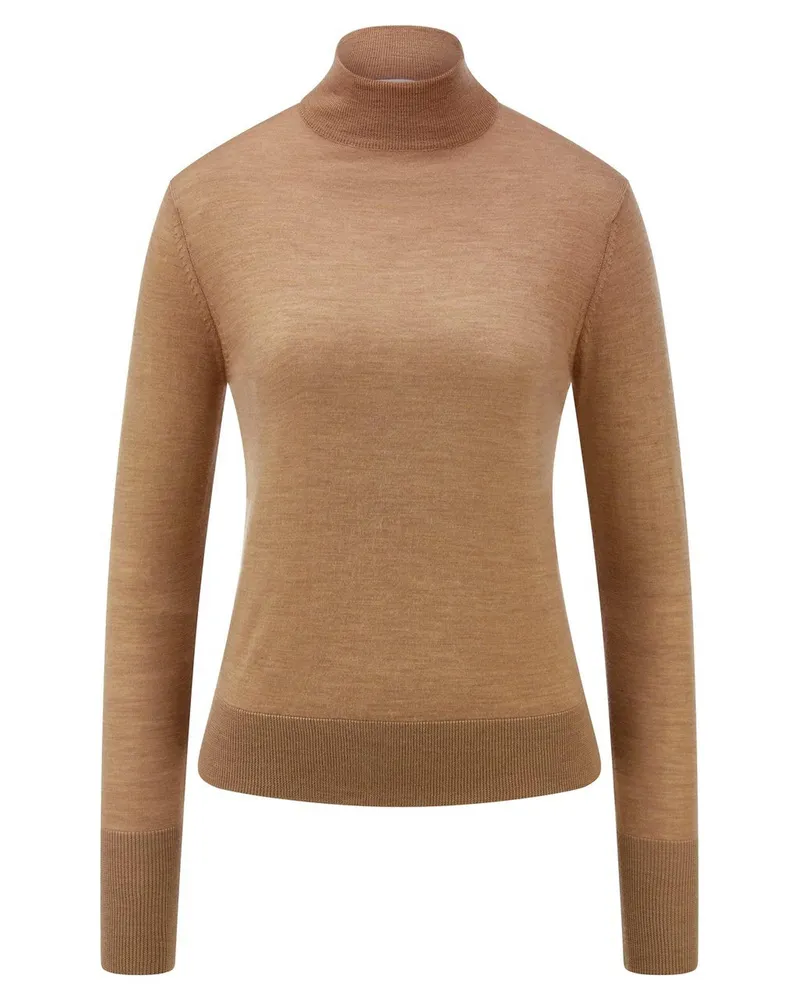 Peter Hahn Rundhals-Pullover  braun Braun