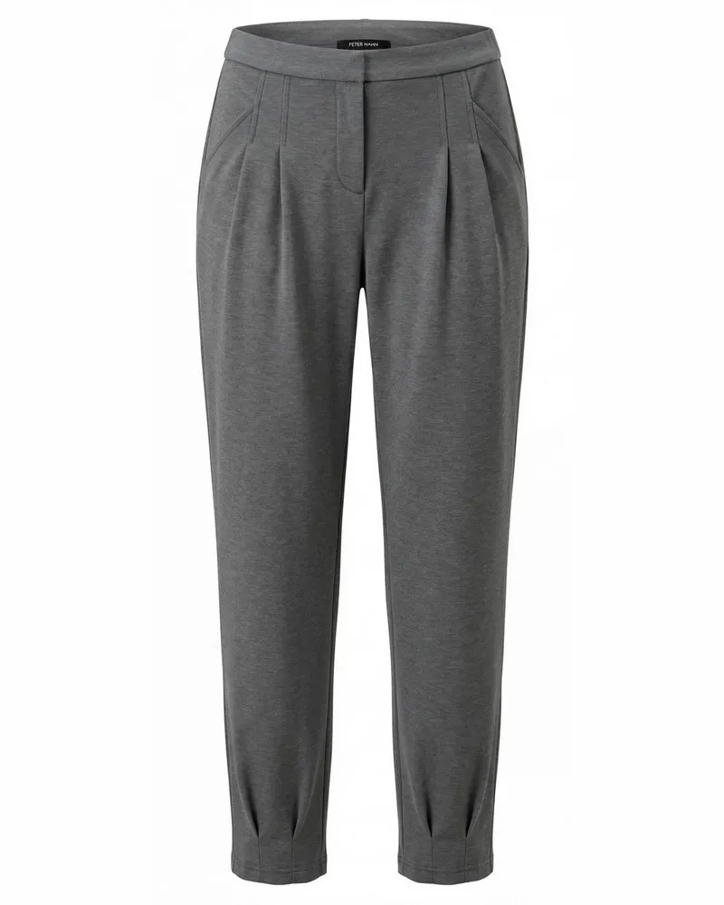 Peter Hahn Knöchellange Jersey-Hose  grau Grau