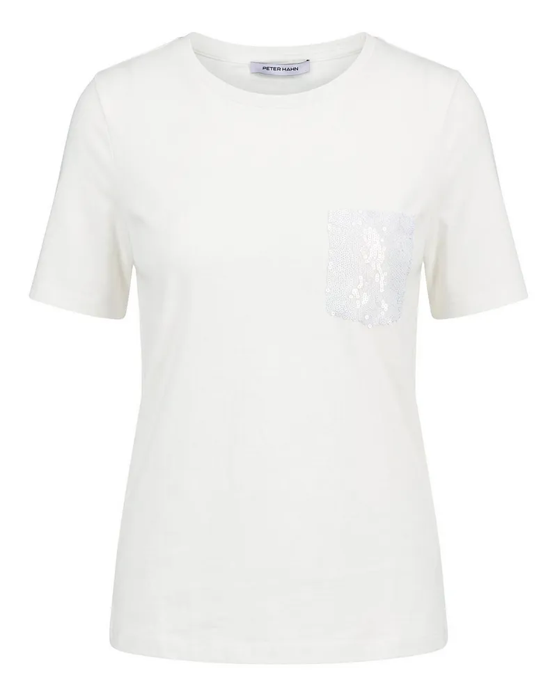 Peter Hahn Rundhals-Shirt  weiss Weiss