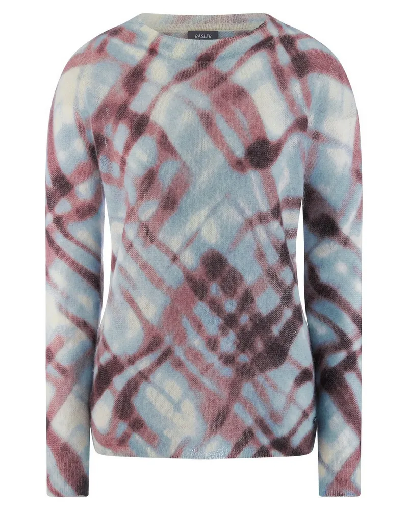 Basler Alpaka-Pullover  blau Blau