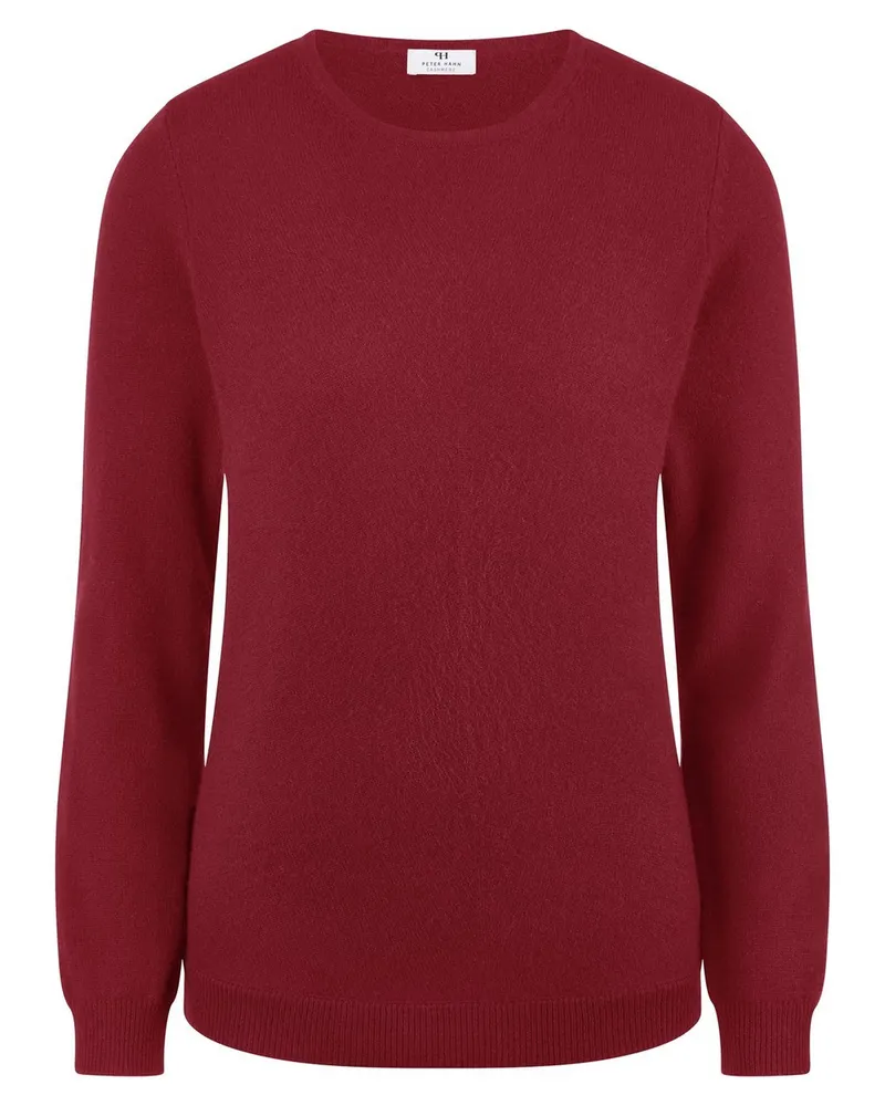 Peter Hahn Rundhals-Pullover aus 100% Premium-Kaschmir  Cashmere rot Rot