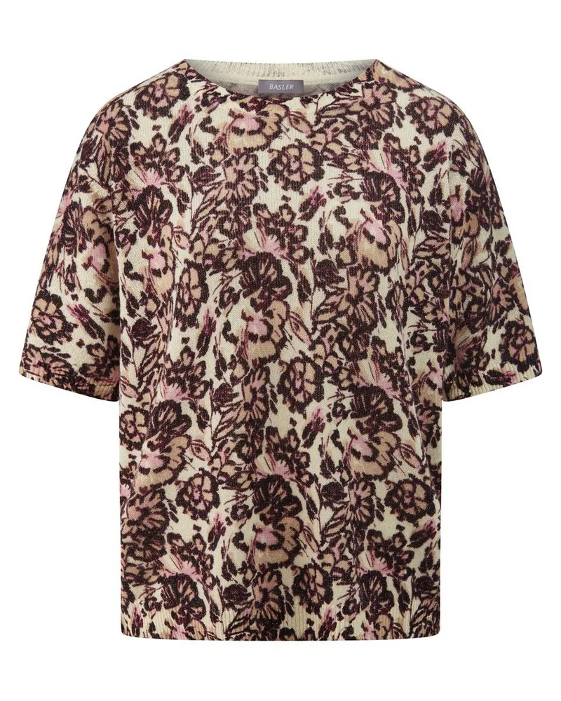 Basler Rundhals-Pullover  mehrfarbig Mehrfarbig
