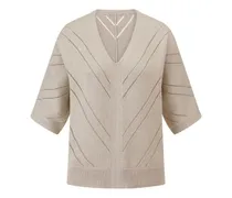 V-Pullover  beige