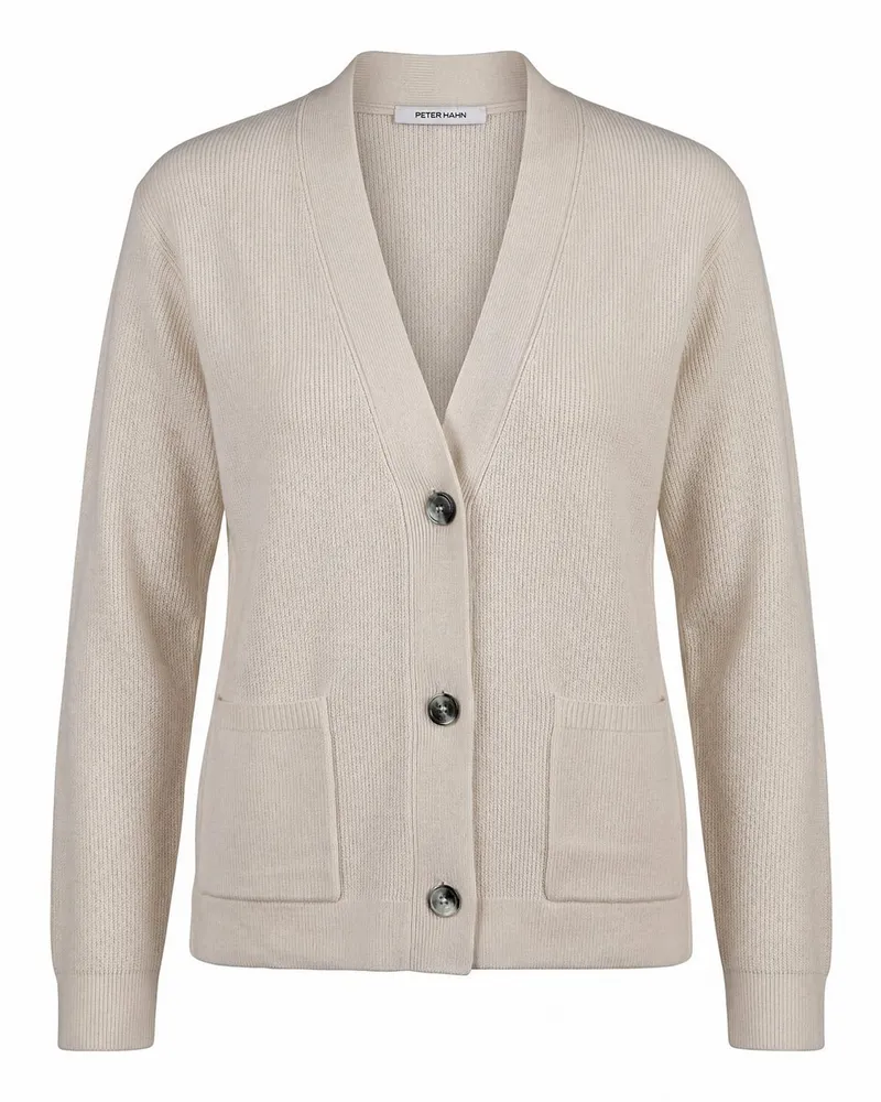 Peter Hahn Strickjacke  weiss Weiss