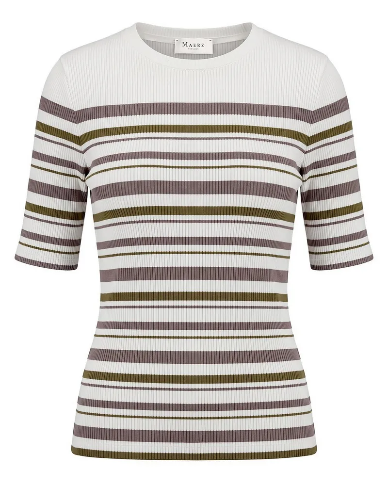 Maerz Rundhals-Shirt  weiss Weiss