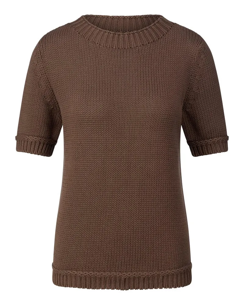 Peter Hahn Rundhals-Pullover  braun Braun