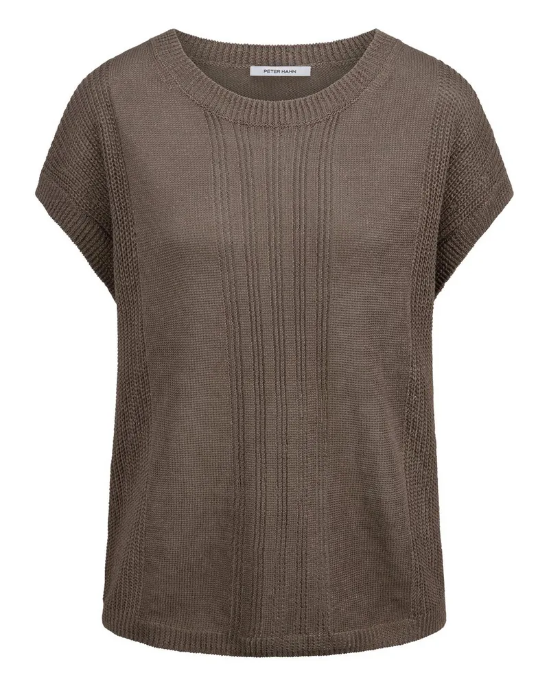 Peter Hahn Stricktop aus 100% Leinen  beige Beige