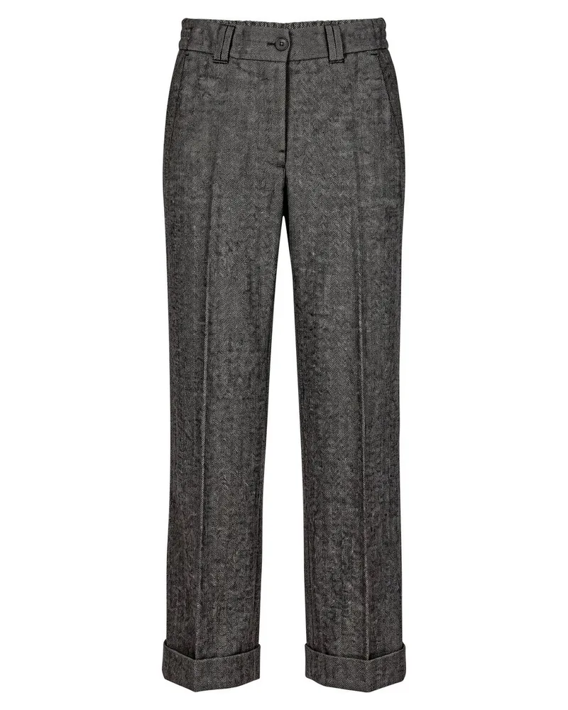 Peter Hahn Knöchellange Modern Fit-Hose  grau Grau