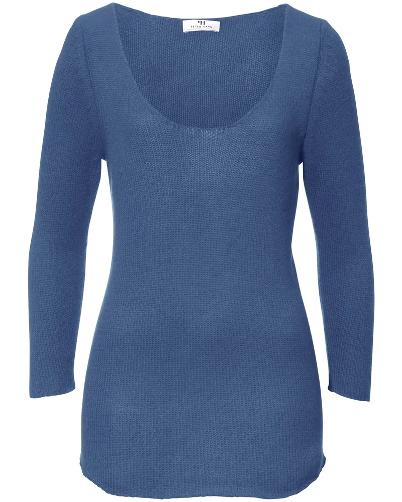 Peter Hahn Pullover aus 100% Premium-Kaschmir  Cashmere blau Blau