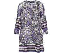 Kleid Rundhals-­Ausschnitt  lila