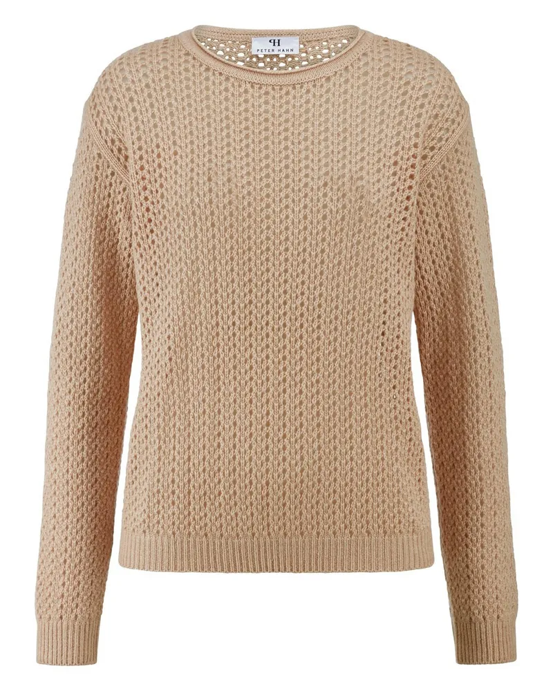 Peter Hahn Rundhals-Pullover  braun Braun