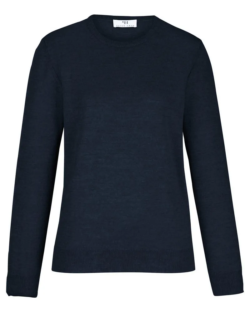 Peter Hahn Pullover aus 100% Schurwolle-Pure Tasmanian Wool  blau Blau