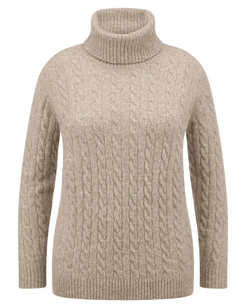 Anna Aura Rollkragen-Pullover  beige Beige