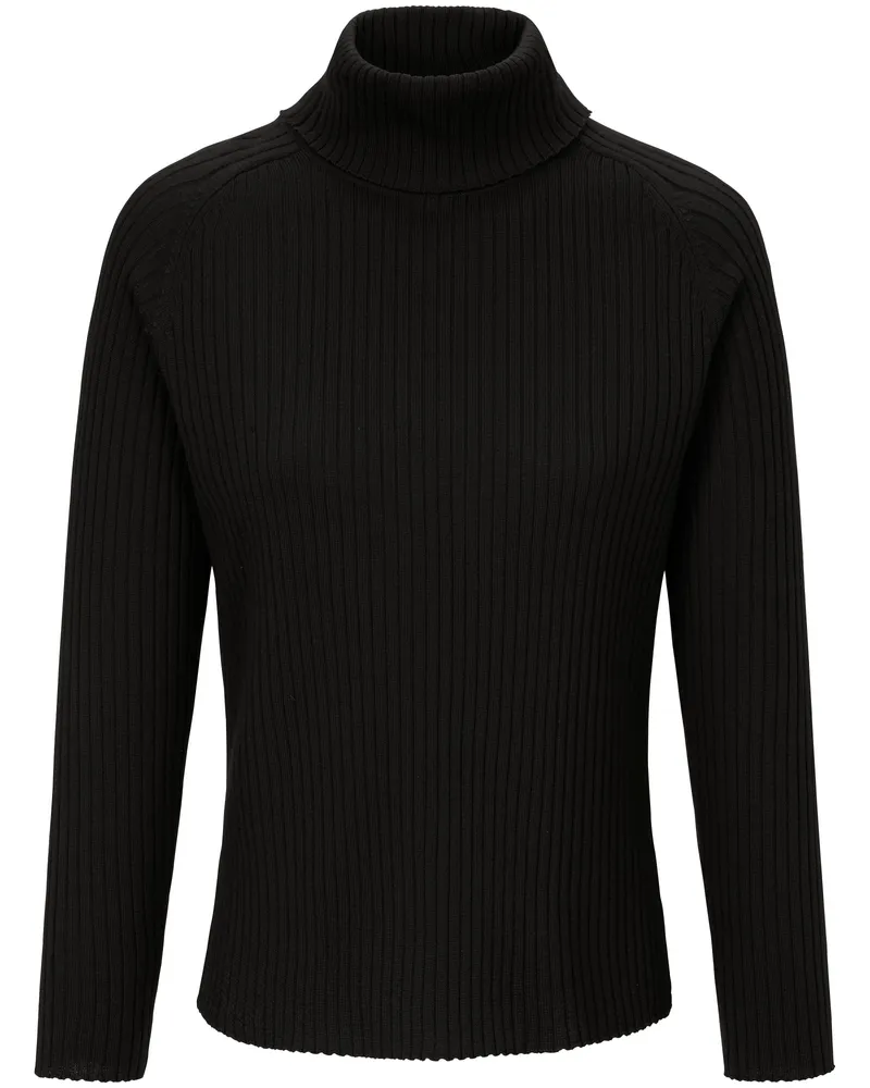 Peter Hahn Rollkragen-Pullover aus 100% Schurwolle-Merino  schwarz Schwarz