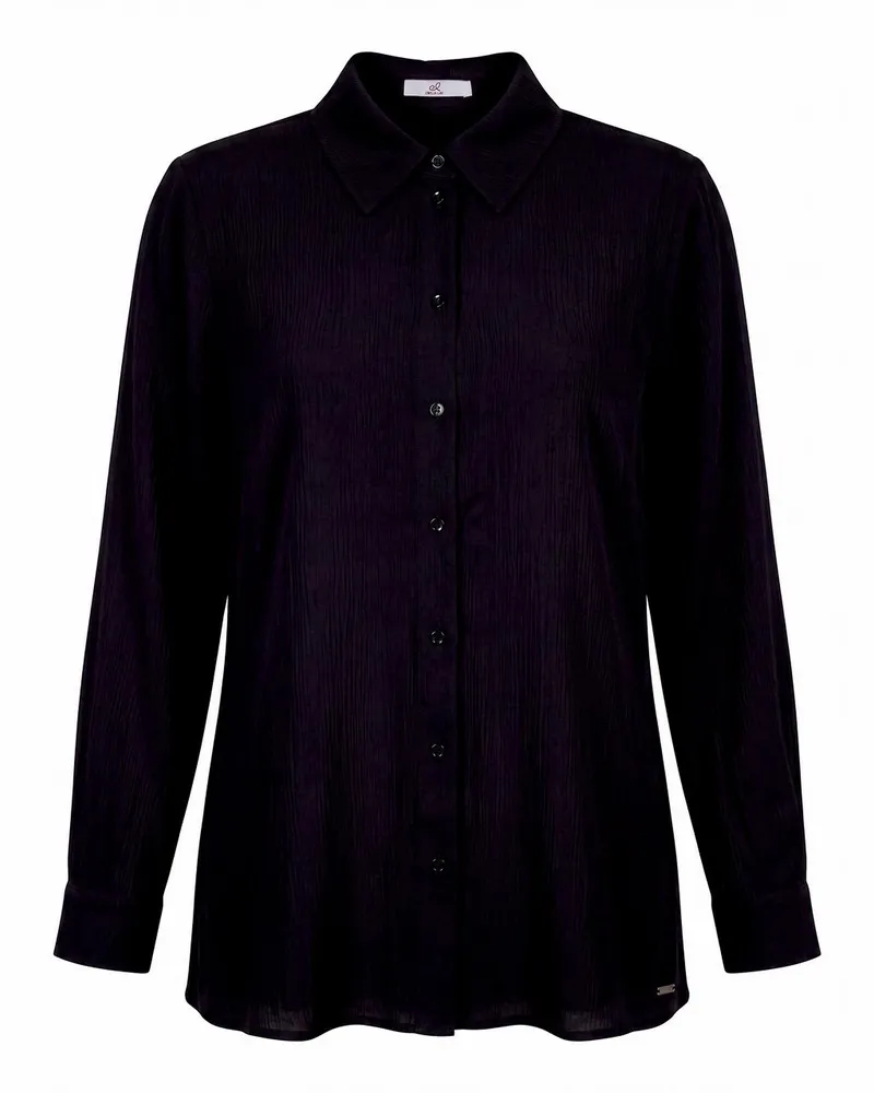 Emilia Lay Bluse  schwarz Schwarz