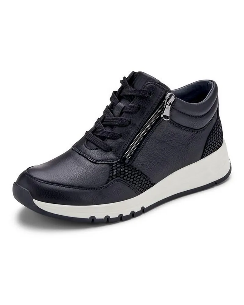 Waldläufer Knöchelhoher Sneaker April  schwarz Schwarz