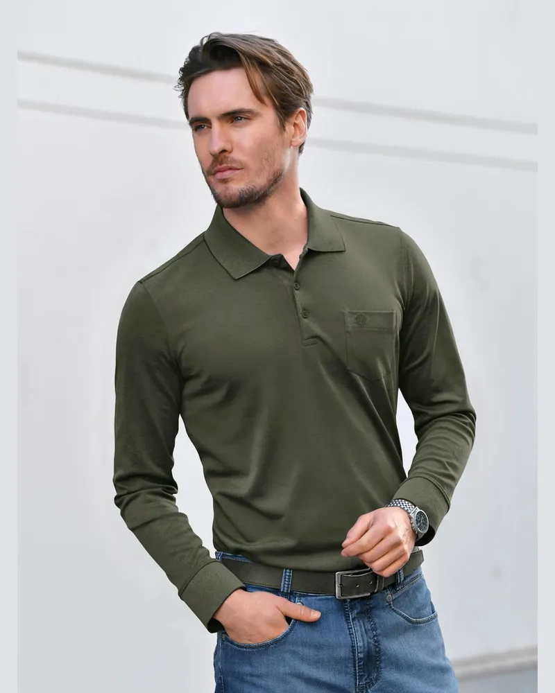 Bugatti Polo-Shirt 1/1-Arm  grün Grün