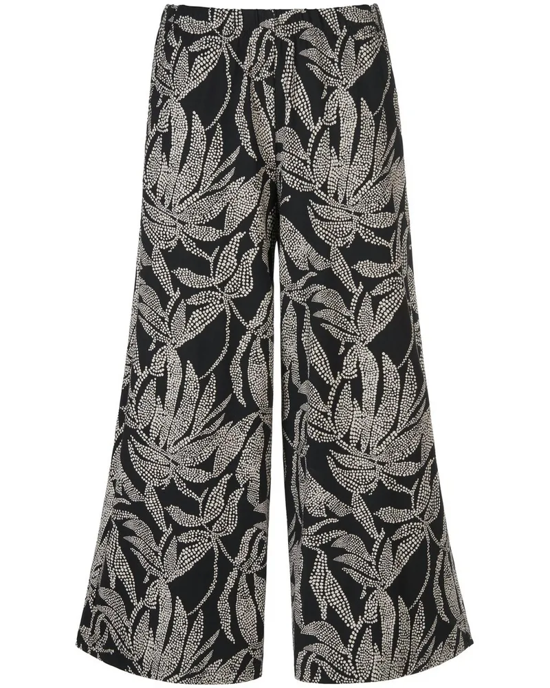 Green Cotton Culotte Henriette  schwarz Schwarz