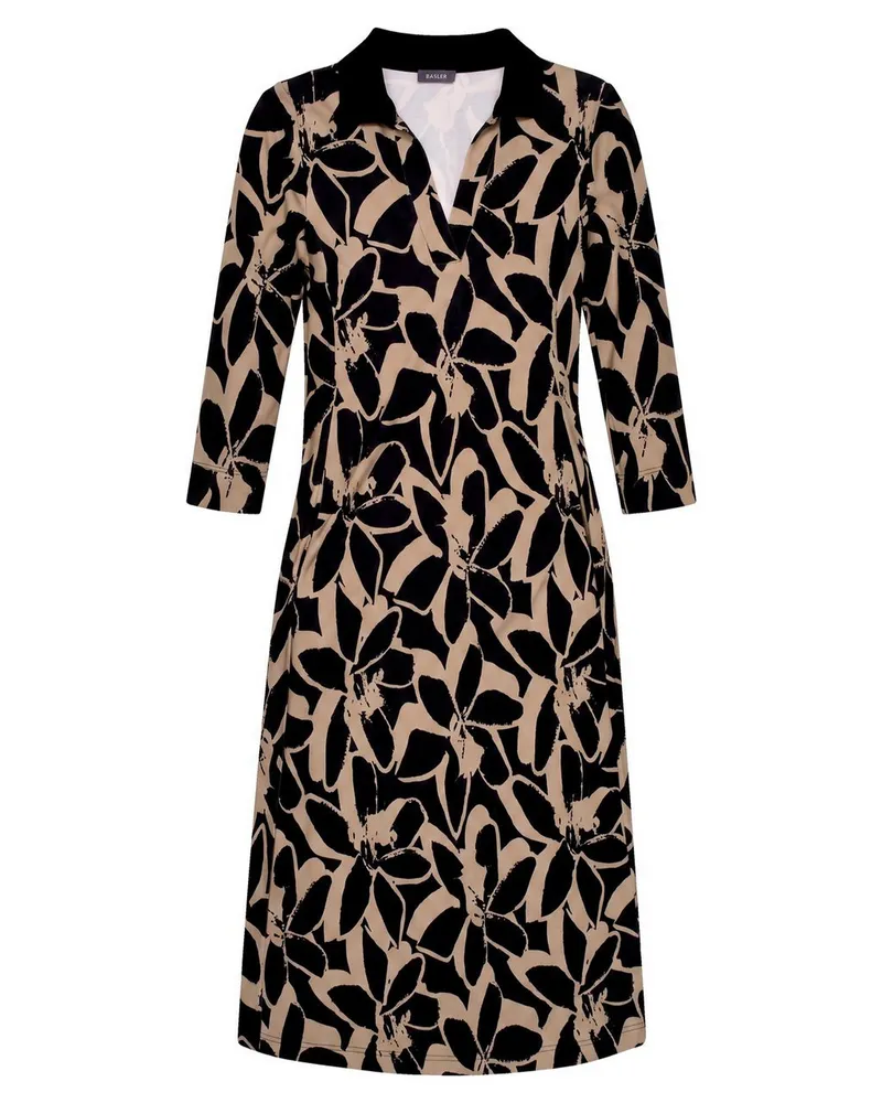 Basler Jersey-Kleid  schwarz Schwarz