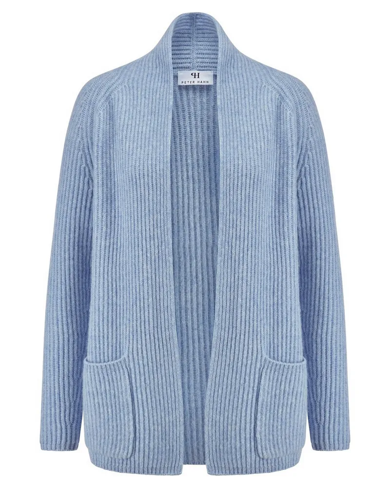 Peter Hahn Strickjacke  blau Blau
