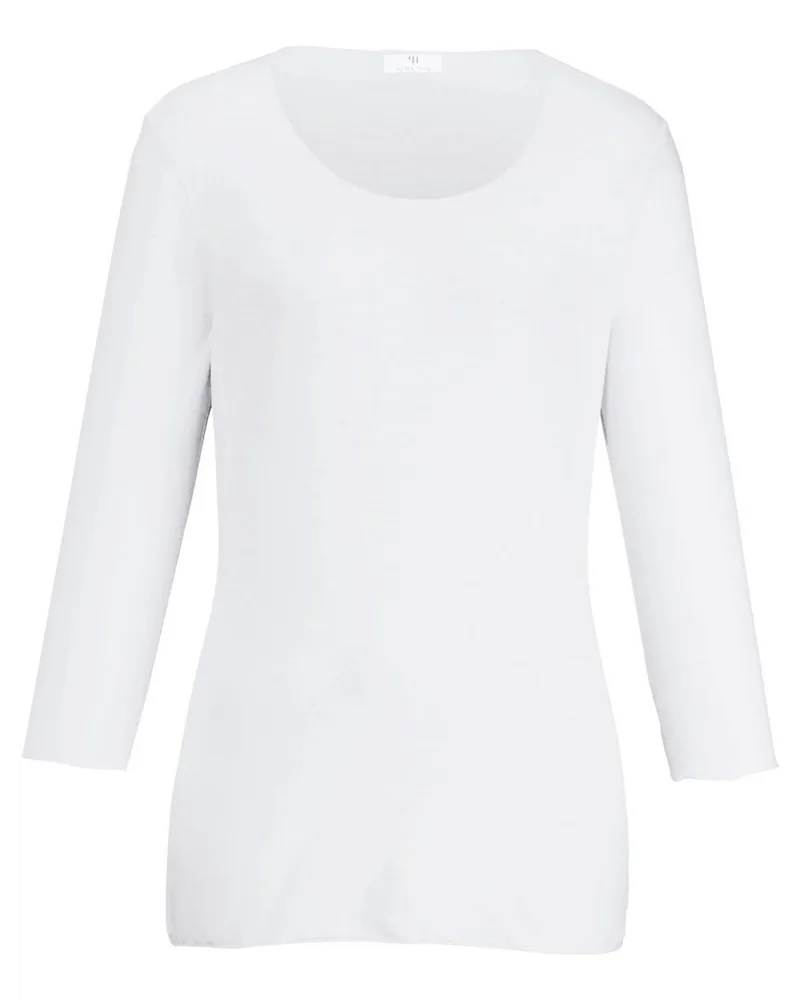Peter Hahn Rundhals-Shirt  weiss Weiss