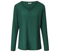 V-Pullover aus 100% Premium-Kaschmir  grün