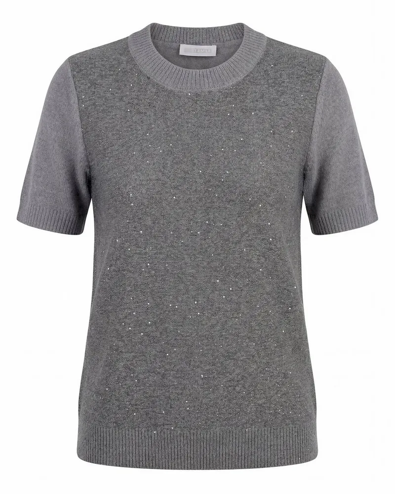 St. Emile Rundhals-Pullover  grau Grau