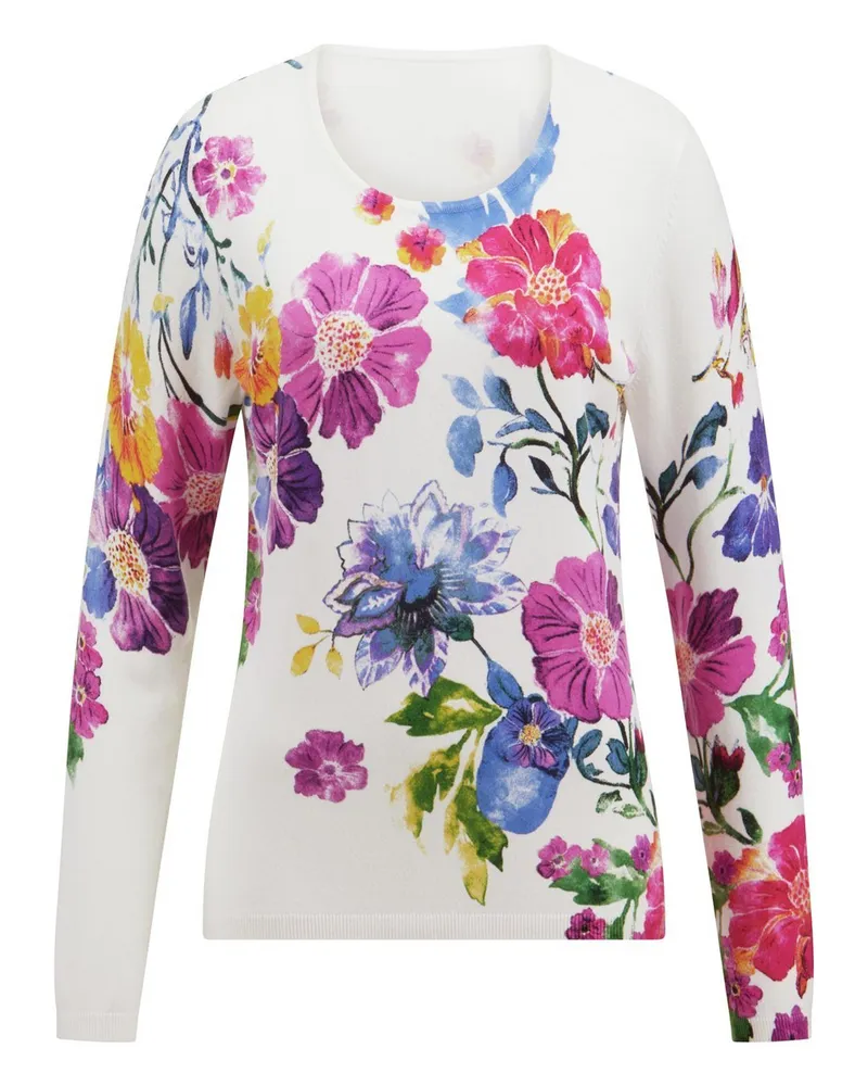 St. Emile Rundhals-Pullover  weiss Weiss