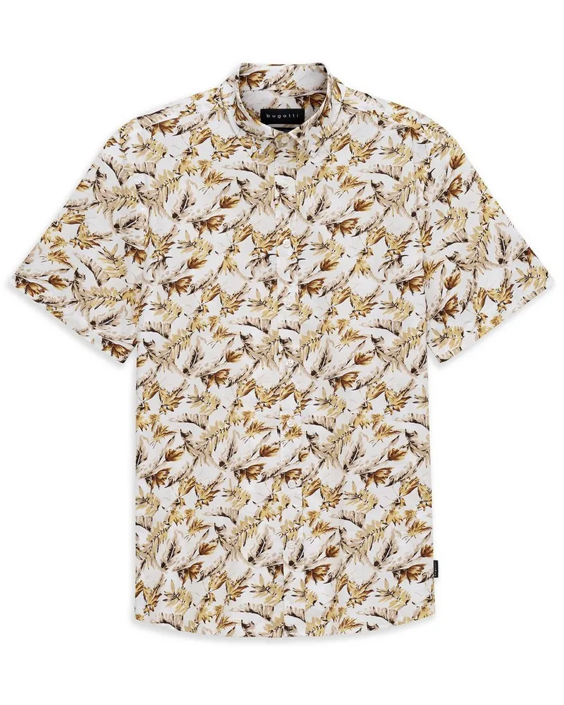 Bugatti Hemd Modern Fit  weiss Weiss