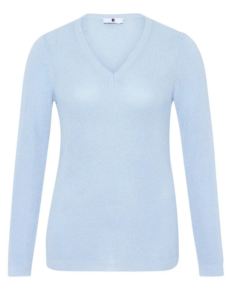 Anna Aura V-Pullover  blau Blau