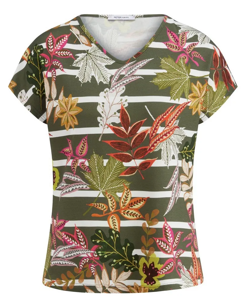 Peter Hahn Rundhals-Shirt  grün Grün