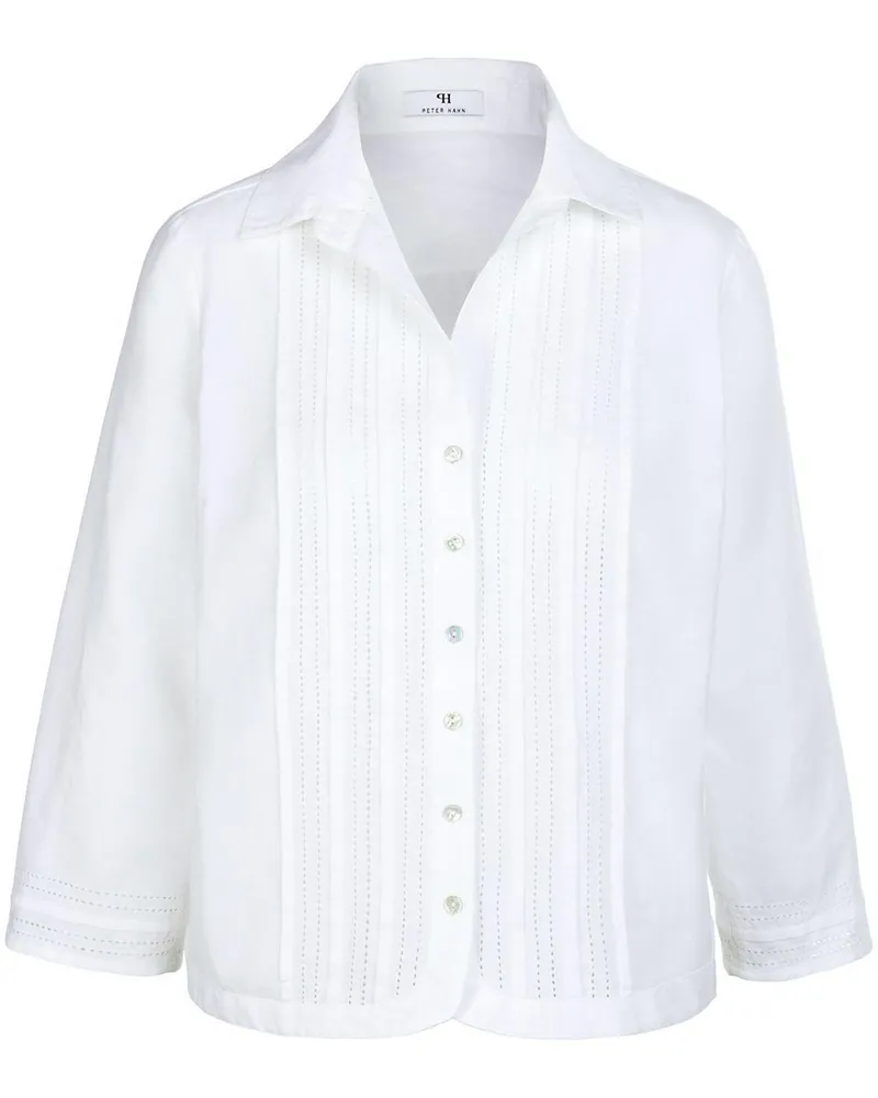 Peter Hahn Bluse 3/4-Arm  weiss Weiss
