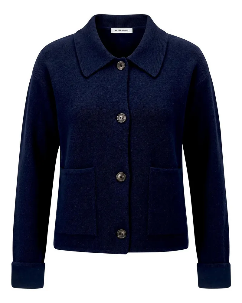 Peter Hahn Strickjacke  blau Blau