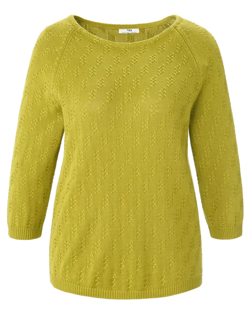 Peter Hahn Rundhals-Pullover aus 100% SUPIMA®-Baumwolle  grün Grün