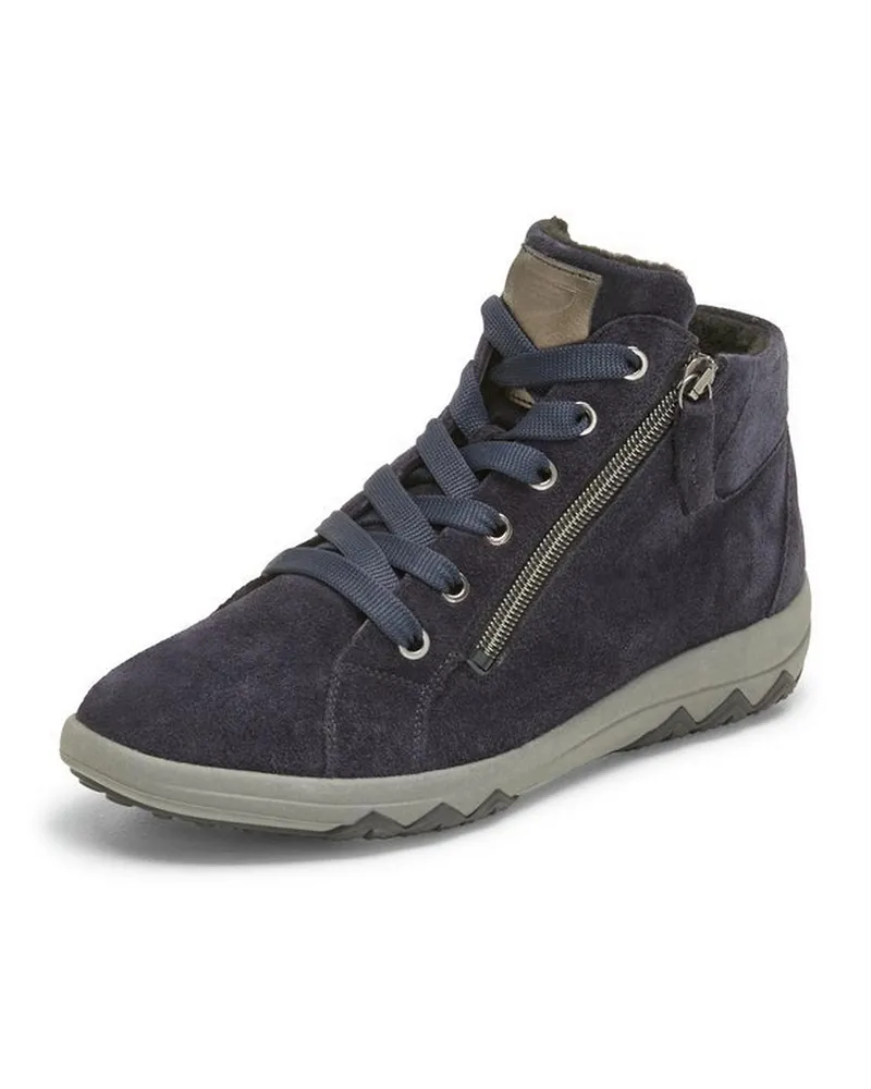 Waldläufer Schnür-Stiefelette Teresa  blau Blau