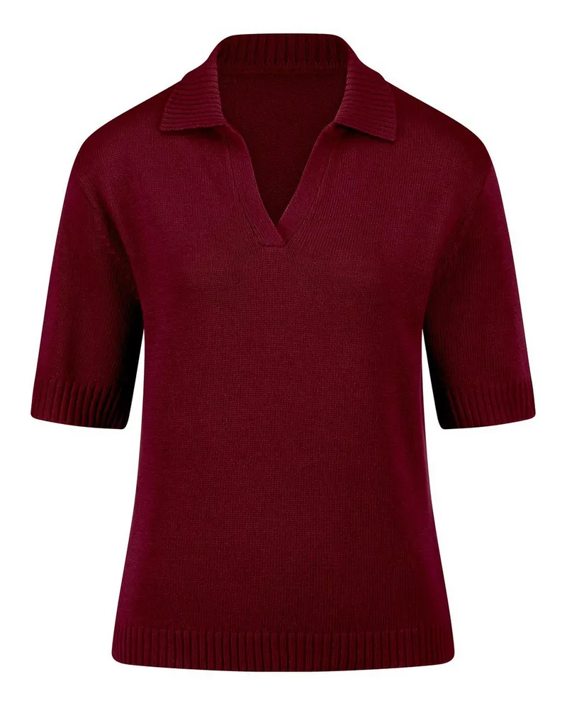 Peter Hahn Pullover Polokragen  rot Rot