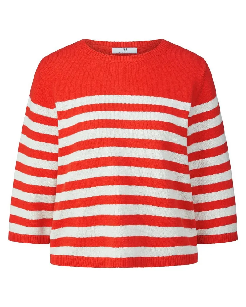 Peter Hahn Rundhals-Pullover  rot Rot
