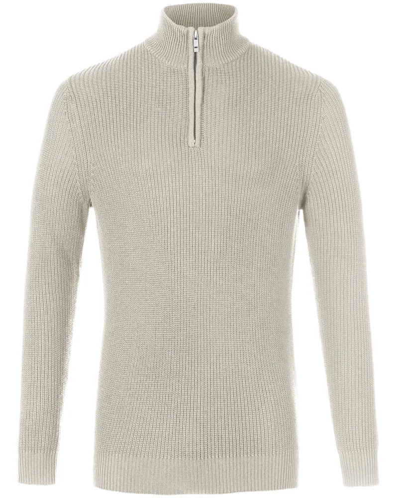 Louis Sayn Pullover Stehbundkragen  beige Beige