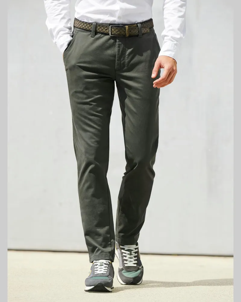 Brax Flatfront-Chino Eurex by  grün Grün
