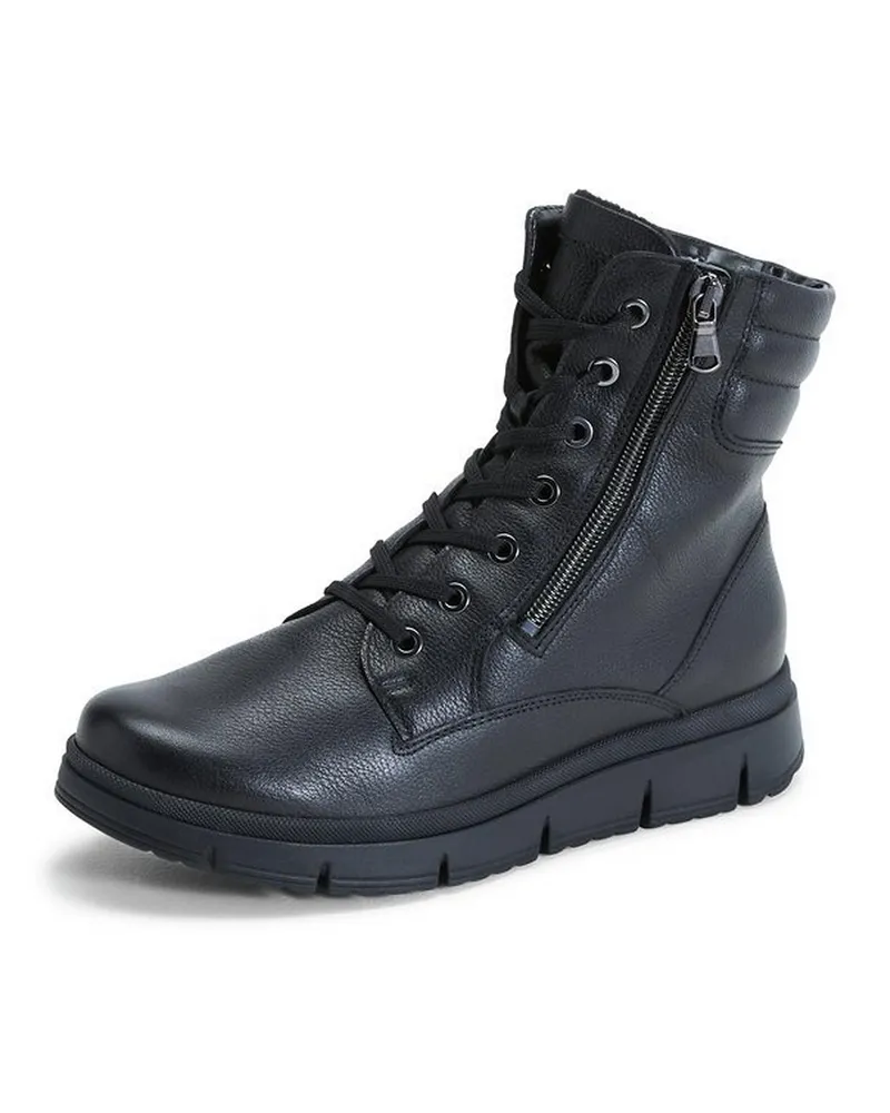 Waldläufer Schnür-Stiefelette Pina  schwarz Schwarz