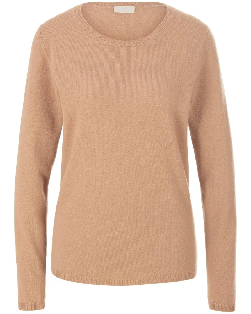 Include Rundhals-Pullover aus Schurwolle und Kaschmir  braun Braun