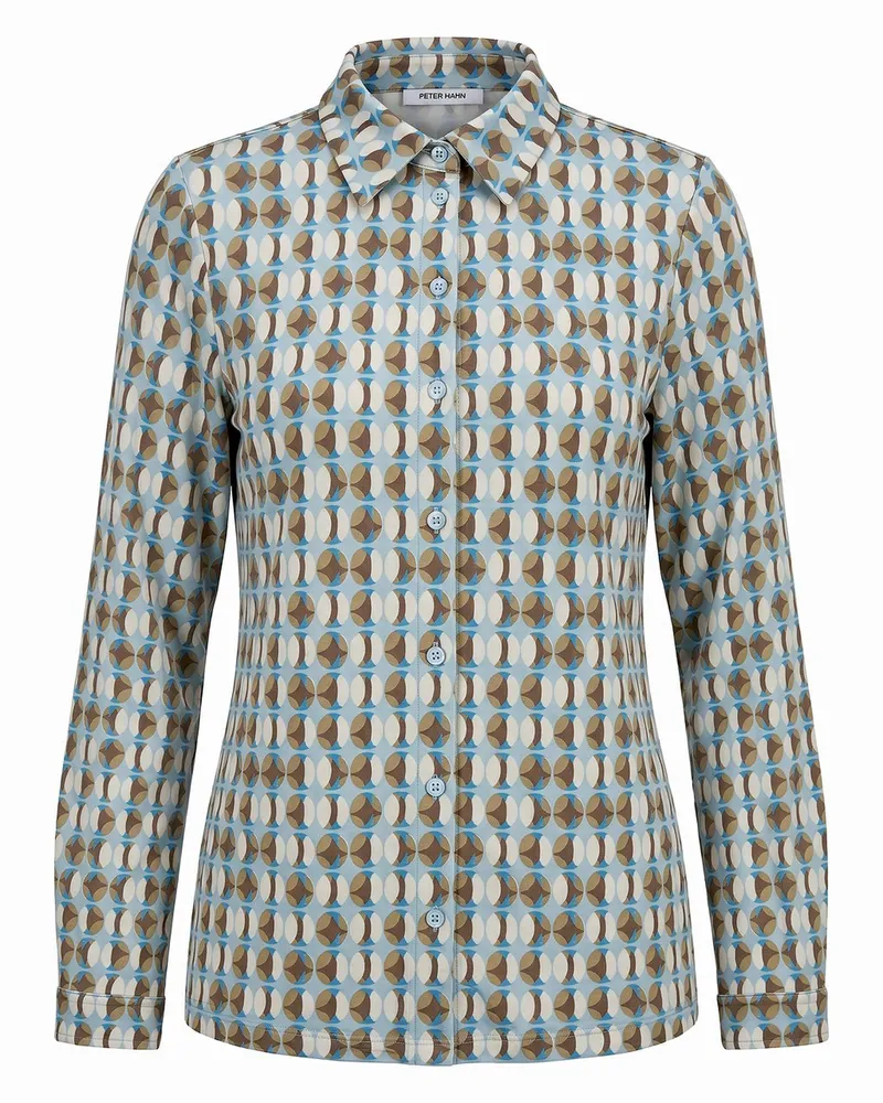 Peter Hahn Jersey-Bluse  blau Blau