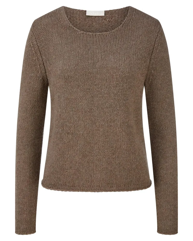 Include Rundhals-Pullover  beige Beige
