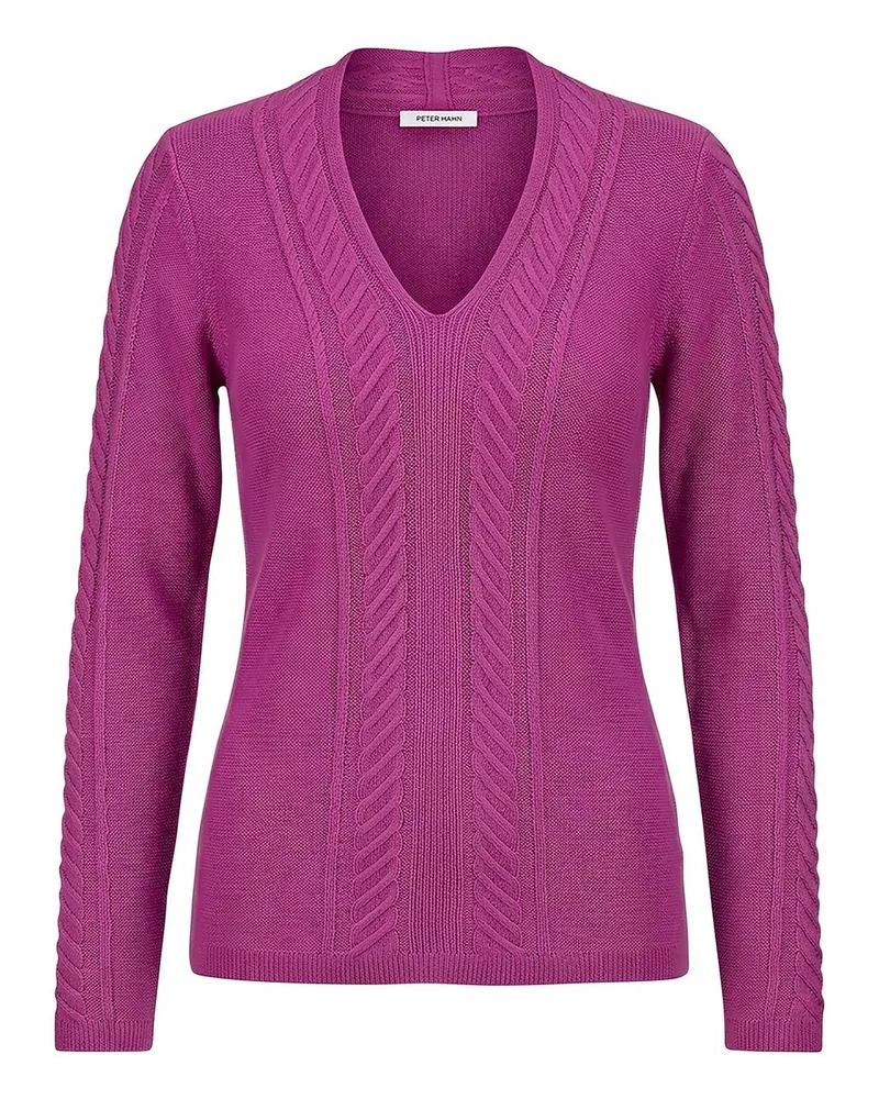 Peter Hahn V-Pullover Kaschmir  pink Pink