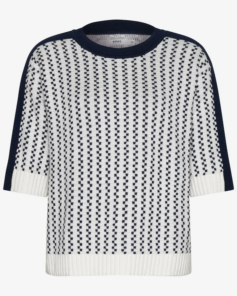 Brax Rundhals-Pullover Noemi  weiss Weiss