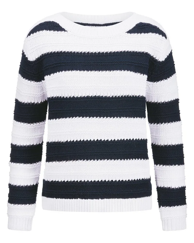 Basler Pullover U-Boot-Ausschnitt  blau Blau