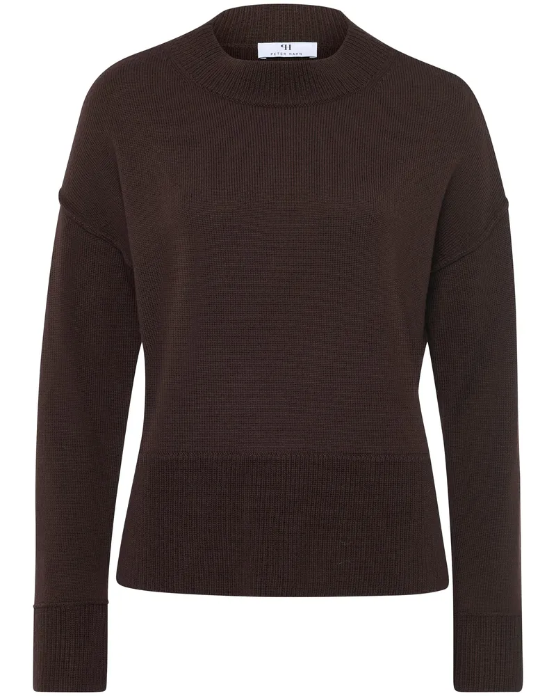 Peter Hahn Rundhals-Pullover  braun Braun