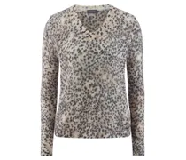 V-Alpaka-Pullover  beige