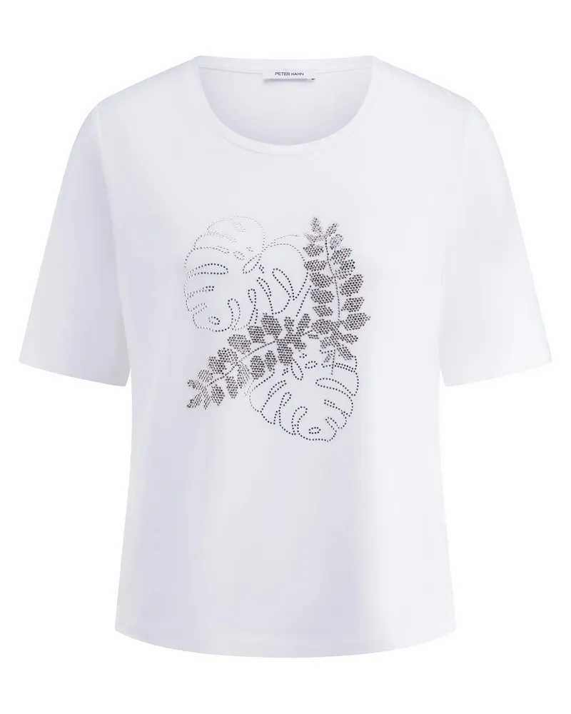 Peter Hahn Rundhals-Shirt  weiss Weiss